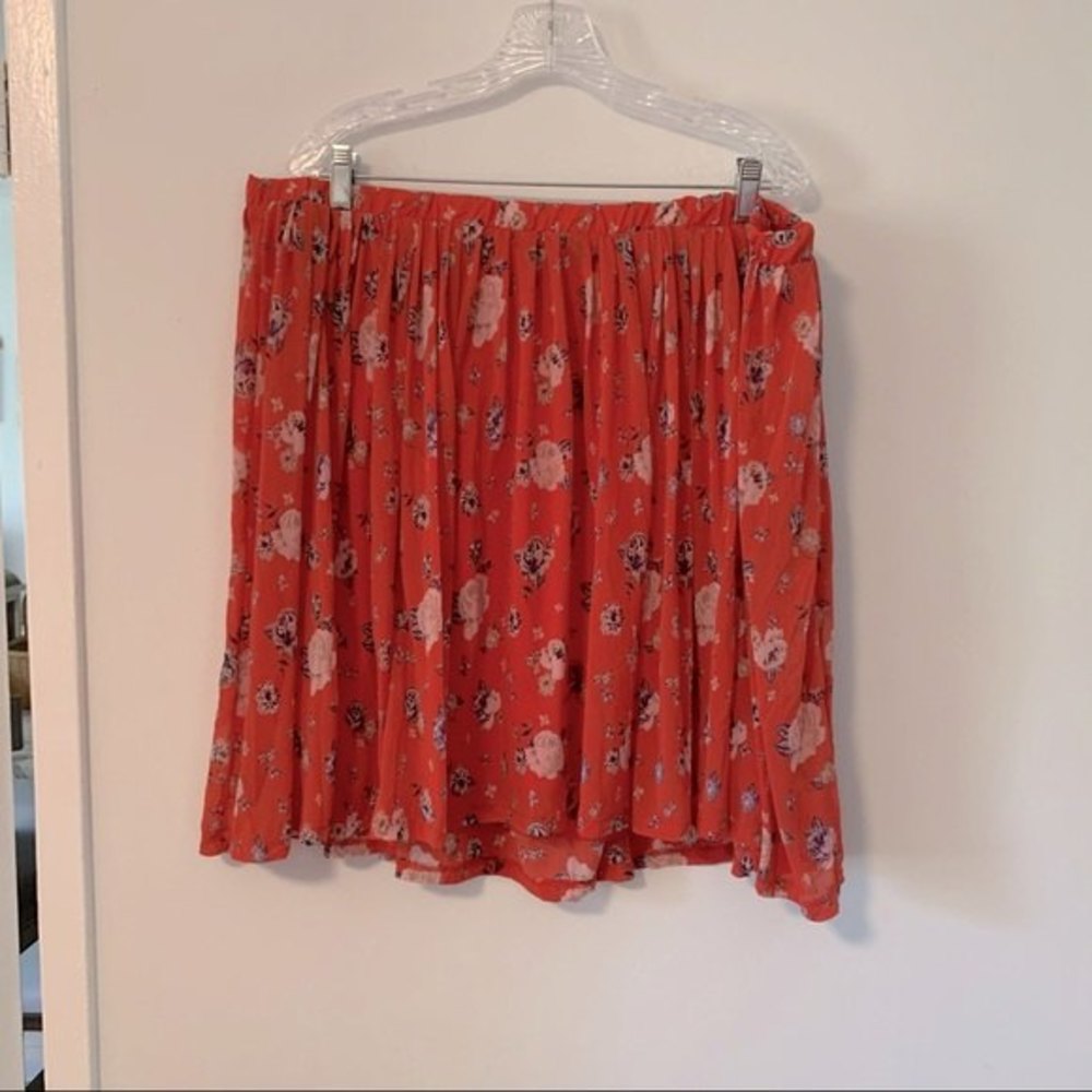 Torrid Flower Mesh Skater Skirt